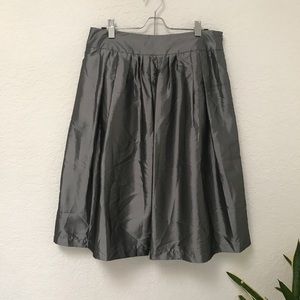 Gray Taffeta Skirt